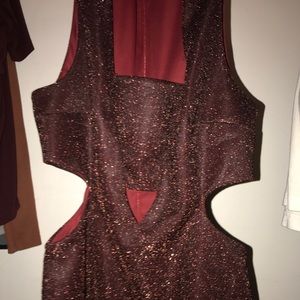 EXPRESS red sparkle dress from express
